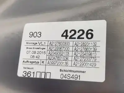 Автозапчасти б/у регулятор стекла переднего левого за mercedes-benz clase e (w212) lim. 2.1 cdi cat ссылки oem iam a2127230414  a2127201579