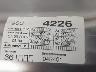Автозапчастина б/у регулятор склона задній лівий для mercedes-benz clase e (w212) lim. 2.1 cdi cat посилання на oem iam a2128201202  a2127301779