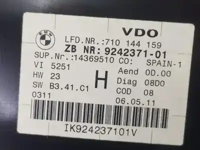 Peça sobressalente para automóvel em segunda mão quadrante por bmw 3 touring (e91) 325 d referências oem iam 9242371  62109316152