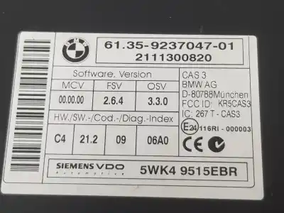 Second-hand car spare part electronic module for bmw 3 touring (e91) 325 d oem iam references 61359237047  9395657