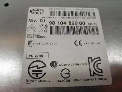 Автозапчастина б/у gps навігаційна система для citroen c4 picasso ii 1.6 hdi / bluehdi 115 посилання на oem iam 9810486080  9810486080