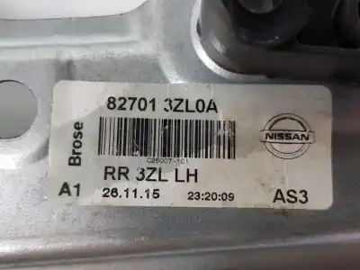 Автозапчасти б/у регулятор стекла заднего левого за nissan pulsar fastback (c13) 1.5 dci ссылки oem iam 827013zl0a  827013zl0a