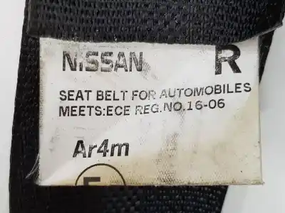 Автозапчасти б/у задний правый ремень безопасности за nissan pulsar fastback (c13) 1.5 dci ссылки oem iam 627817900d  888443zl0a