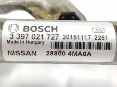 Second-hand car spare part front windshield wiper motor for nissan pulsar fastback (c13) 1.5 dci oem iam references 288004ma0a  288004ma0a