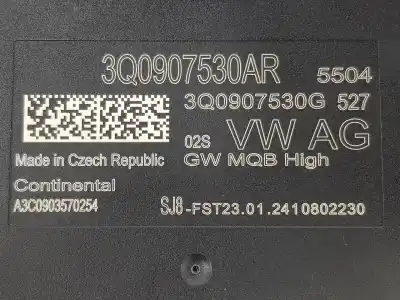 Second-hand car spare part electronic module for seat arona fr edition oem iam references 3q0907530ar  3q0907530ar