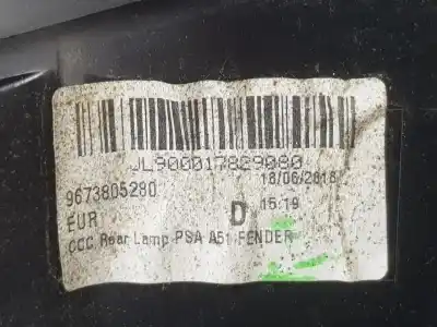 Автозапчасти б/у правый задний фонарь за citroen c3 ii (sc_) 1.4 hdi 70 (sc8hzc, sc8hr0, sc8hp4) ссылки oem iam 9673805280  6351kq