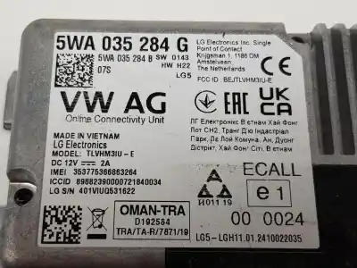 Second-hand car spare part electronic module for seat arona fr edition oem iam references 5wa035284g  5wa035284g