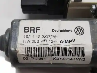 Автозапчастина б/у двигатель заднього правого скла для volkswagen touran (1t1, 1t2) 2.0 tdi 16v посилання на oem iam 1k0959704j  5k0959704a