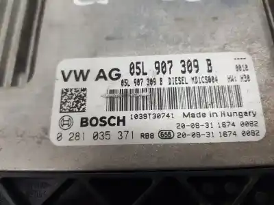 Second-hand car spare part ecu engine control for volkswagen passat variant (cb5) executive 150 cv / 110 kw oem iam references 05l907309b  05l906022bk
