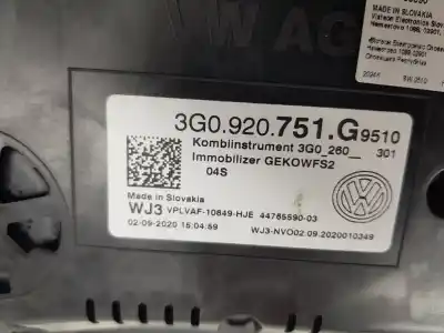 Second-hand car spare part dashboard for volkswagen passat variant (cb5) executive 150 cv / 110 kw oem iam references 3g0920751g  3g0920751g