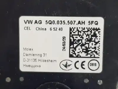 Автозапчасти б/у антенна за volkswagen passat variant (cb5) executive 150 cv / 110 kw ссылки oem iam 5q0035507ah Автозапчасти б/у антенна за volkswagen passat variant (cb5) executive 150 cv / 110 kw ссылки oem iam 5q0035507ah