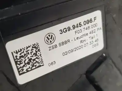 Second-hand car spare part RIGHT TAILGATE LIGHT for VOLKSWAGEN PASSAT VARIANT (CB5)  OEM IAM references 3G9945096F  3G9945096F
