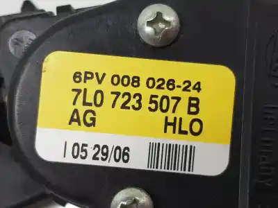 Автозапчасти б/у педальный потенциометр за audi q7 (4l) 3.0 v6 24v tdi ссылки oem iam 7l0723507b  7l0723507b
