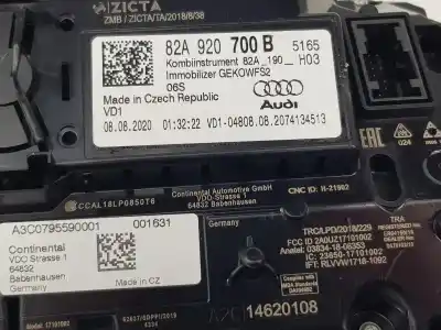 Peça sobressalente para automóvel em segunda mão quadrante por audi a1 sportback 1.0 tfsi referências oem iam 82a920700b  82a920700b