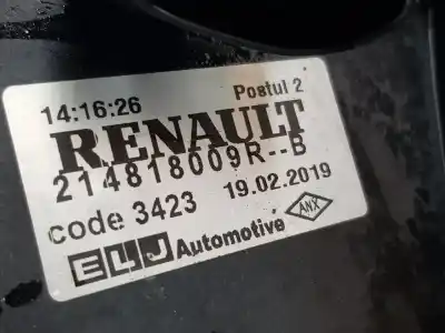 Автозапчастина б/у електро вентилятор для renault captur i (j5_, h5_) 0.9 tce 90 посилання на oem iam 214818009r  214816703r