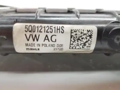 Автозапчастина б/у водяний радіатор для seat leon (kl1) xcellence посилання на oem iam 5q0121251hs  5q0121251hs