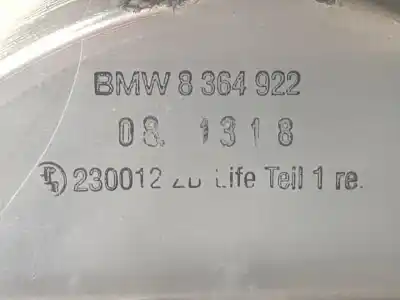 Second-hand car spare part right tailgate light for bmw 3 (e46) 320 d oem iam references 8364922  8364922