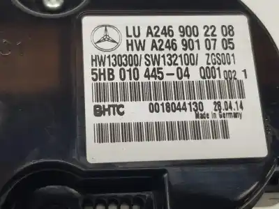 Peça sobressalente para automóvel em segunda mão comando de sofagem (chauffage / ar condicionado) por clase c clase a 1.5 cdi referências oem iam a2469002208