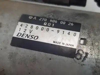Pezzo di ricambio per auto di seconda mano motorino di avviamento per mercedesbenz clase a bm 176 a 180 cdi blueefficiency 176.012 riferimenti oem iam a2709060026  a2709060026