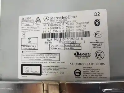 Peça sobressalente para automóvel em segunda mão módulo / sistema de navegação gps por clase c clase a 1.5 cdi referências oem iam a2469000012  a2469000012