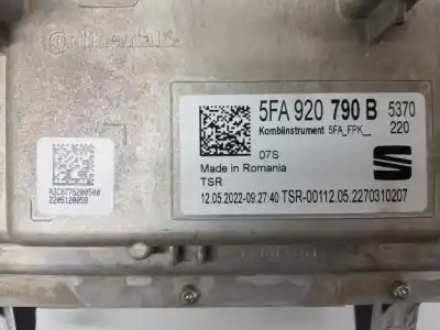 Автозапчастина б/у панель інструментів для cupra sin definir sin definir посилання на oem iam 5fa920790b  5fa920790b
