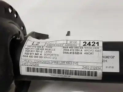 Автозапчастина б/у амортизатор передній лівий для cupra leon 1.5 16v tsi act посилання на oem iam 5wa413023k  5wa413023k