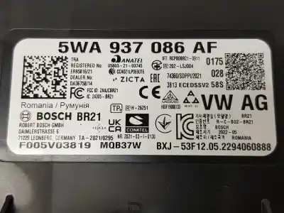 Автозапчастина б/у електронний модуль для cupra sin definir sin definir посилання на oem iam 5wa937086af  5wa937086ag