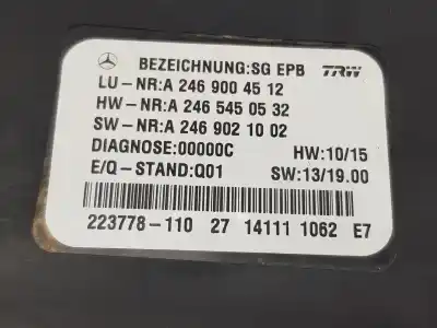 Peça sobressalente para automóvel em segunda mão módulo eletrônico por clase c clase a 1.5 cdi referências oem iam a2469004512