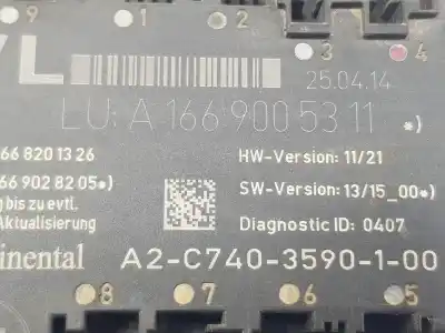 Peça sobressalente para automóvel em segunda mão módulo eletrônico por clase c clase a 1.5 cdi referências oem iam a1669005311  a1669005311