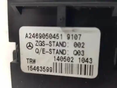 Автозапчастина б/у вимикач для mercedes-benz clase a (w176) a 180 cdi / d (176.012) посилання на oem iam a2469050451