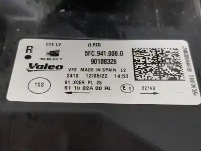Автозапчасти б/у правая фара за cupra leon 2.0 tsi ссылки oem iam 5fc941008g