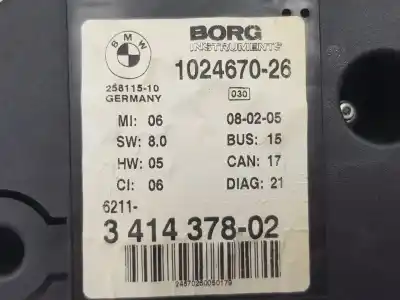 Peça sobressalente para automóvel em segunda mão quadrante por bmw x3 (e83) 2.5 i referências oem iam 3414378  62113414378