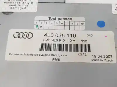 Автозапчасти б/у аудиосистема / радио cd за audi q7 (4l) 4.2 v8 32v tdi biturbo 326 cv / 240 kw ссылки oem iam 4l0035110  4l0035110