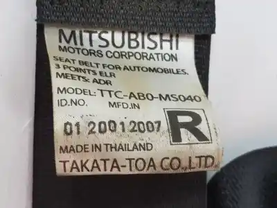 Автозапчастина б/у задній лівий ремін безпеки для mitsubishi l 200 (ka0/kb0) 2.5 di-d cat посилання на oem iam ttcab0ms040  mn188367ha