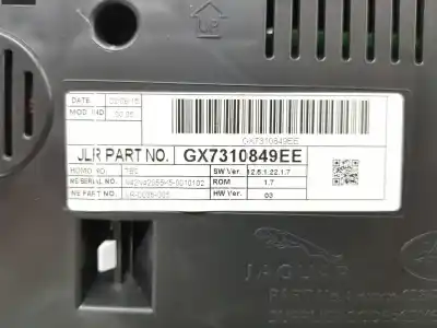 Peça sobressalente para automóvel em segunda mão quadrante por jaguar xe prestige referências oem iam gx7310849ee  t4n3868