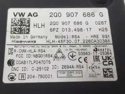 Автозапчастина б/у електронний модуль для cupra leon 2.0 tsi посилання на oem iam 2q0907686g  2q0907686g