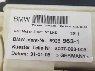 Second-hand car spare part left front window motor for bmw x3 (e83) 2.5 i oem iam references 6925963  67626925963
