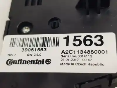 Автозапчасти б/у климат-контроль за opel mokka / mokka x (j13) 1.6 cdti 4x4 (_76) ссылки oem iam 39081563  39081563