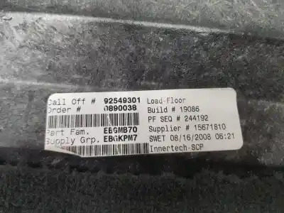 Peça sobressalente para automóvel em segunda mão estofamento da mala por bmw x6 (e71, e72) xdrive 35 d referências oem iam 92549301  9130691