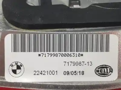 Peça sobressalente para automóvel em segunda mão farolim interior traseiro esquerdo por bmw x6 (e71) 3.5d referências oem iam 7179987  63217179987