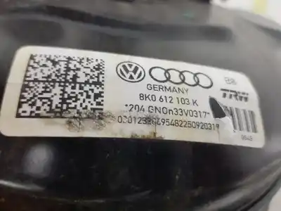 Автозапчастина б/у гальмівний серво для audi a4 b8 avant (8k5) 2.0 tfsi посилання на oem iam 8k0612103k  8k0612107b