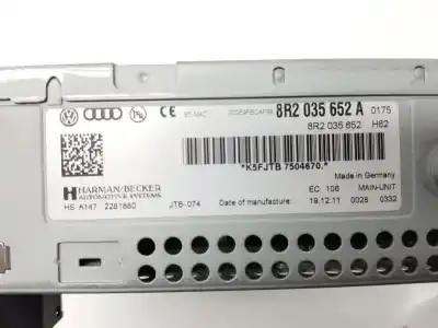 Автозапчастина б/у gps навігаційна система для audi a4 b8 (8k2) 2.0 tdi посилання на oem iam 8r2035652a  8r2035652a