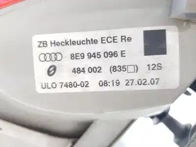 Second-hand car spare part right tailgate light for audi a4 b7 avant (8ed) 2.0 tdi 16v oem iam references 8e9945096e  8e9945096e