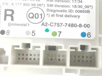 Peça sobressalente para automóvel em segunda mão módulo eletrônico por clase m clase a 1.5 cdi referências oem iam a1779001704  a1779001704