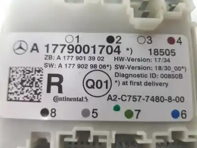 Peça sobressalente para automóvel em segunda mão módulo eletrônico por clase m clase a 1.5 cdi referências oem iam a1779001704  a1779001704