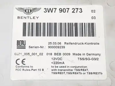 Автозапчастина б/у електронний модуль для bentley continental gt básico посилання на oem iam 3w7907273  3w7907273