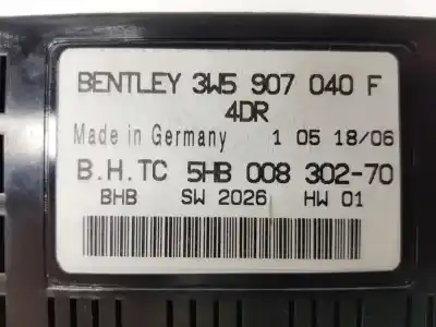 Автозапчастина б/у електронний модуль для bentley continental gt básico посилання на oem iam 3w5907040f  3w5907040f