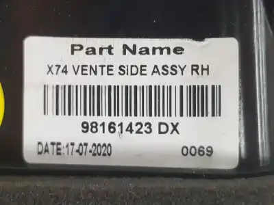 Автозапчасти б/у аэратор за ds 7 crossback 1.6 ссылки oem iam 98161423dx  98161423dx