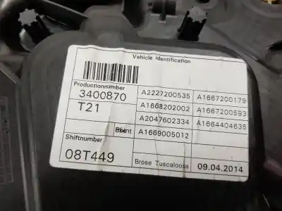 Автозапчастина б/у регулятор скла заднього правого для clase c clase m 3.0 cdi посилання на oem iam a1667300279  a1667300279