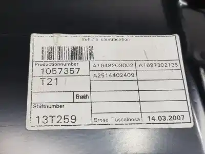 Peça sobressalente para automóvel em segunda mão elevador de vidros traseiro esquerdo por clase c clase r 3.0 cdi referências oem iam a2517302879  a2517302879